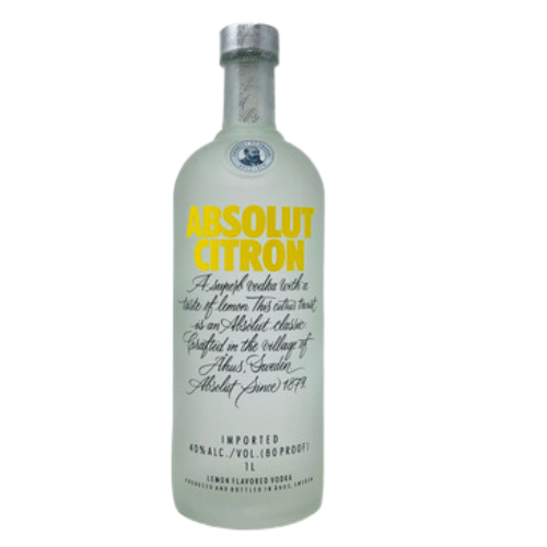 Booze bazaar (44) Absolut Vodka Citron 1 Litre - Image 1